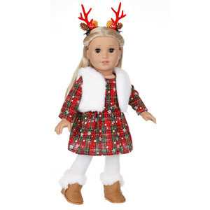 Precio bajo de fábrica Nuevo conjunto de Ropa para Niñas de 18 pulgadas Regalo de Navidad para niñas Accesorios de ropa para muñecas al por mayor - Product Image 4