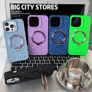 Housse de protection pour téléphone en acrylique TPU de luxe avec support d'anneau magnétique étuis de téléphone de charge sans fil pour <span class=keywords><strong>iPhone</strong></span> <span class=keywords><strong>12</strong></span> 13 14 15 16 - Product Image 6