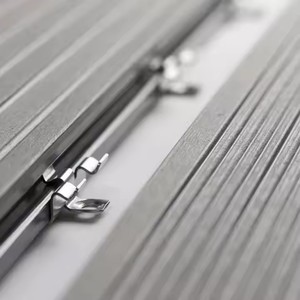 Planches de terrasse en composite bois-plastique (WPC) de haute qualité, imperméables, traditionnelles, durables, pour extérieur, avec section creuse ronde - Product Image 3