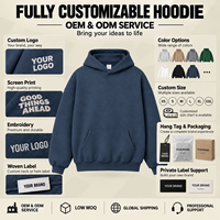 Sweat à capuche 100 % coton, coupe oversize, personnalisable avec logo OEM, épais et lourd