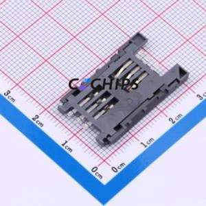 BSIM-011-6P SIM Card <b>Connector</b> SMD <b>Connector</b> Flip Cover Type <b>Mini</b> SIM Card Card Holder 3mm - Product Image 2