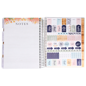 Couverture plastifiée en plastique, <span class=keywords><strong>2022</strong></span> pièces, feuille d'or, notebook d'agenda académique, impression couleur, agenda avec autocollants <span class=keywords><strong>de</strong></span> <span class=keywords><strong>poche</strong></span> - Product Image 3