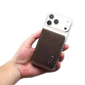 Luxe Faux Cuir Fente Pour <span class=keywords><strong>Carte</strong></span> Portefeuille Aimant Organe Style Boîte À Cartes En Appuyant Sur Le Bouton Éjecte Automatiquement La <span class=keywords><strong>Carte</strong></span> - Product Image 2