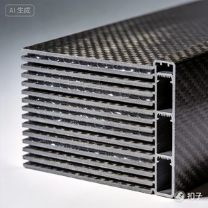 Tissu en fibre de carbone jacquard tissé - Accessoires légers résistants à l'abrasion - Product Image 2