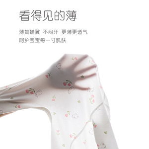 Body para bebé con entrepierna abierta, ropa de verano unisex transpirable de modal fino para recién nacidos - Product Image 2
