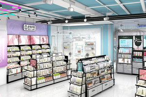 19-ZMS-A Design di Lusso per Negozi di Bellezza Serie Zhimei Arredamento Interno Vetrina Espositiva per Cosmetici e Profumi - Product Image 5