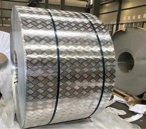 Bobina de Aluminio Antideslizante con Patrón de 5 Barras 3003 H14 de 1000 mm de Ancho para Plataforma Industrial - Product Image 6