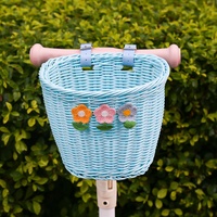 Adorable panier de vélo pour enfants en forme de D avec guidon avant Améliorez votre vélo avec ce panier en osier attrayant
