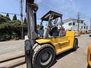 Good Condition Japan Original Komatsu FD160 <b>Forklift</b> Used 16T Logistics <b>Forklift</b> For Seaport Yard Work - Product Image 1