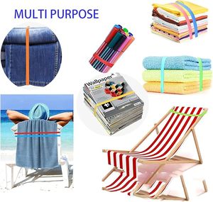 300*25*1MM vente chaude personnalisé antidérapant coloré élastique extensible Silicone sangles élastiques pour chaise de plage - Product Image 3