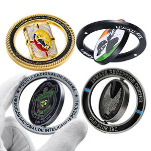 Logo personalizzato prezzo di fabbrica in lega di zinco rotanti stampi per monete in metallo nero Spinning gettone sfida moneta Souvenir - Product Image 5