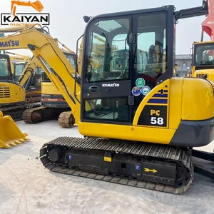 Excavadora de cadenas pequeña Komatsu PC58 PC58-8 usada, con pocas horas de uso, motor incluido, 5.8 toneladas, en stock. - Product Image 1