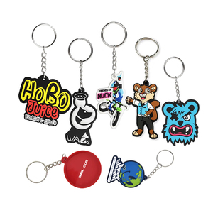 Conception personnalisée de porte-clés en silicone 3D en caoutchouc PVC cadeaux pour les destin de clés promotionnels breloque de sac de filles mignonnes - Product Image 3