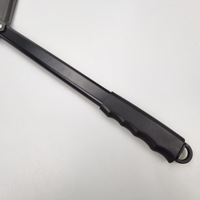 Spatules de barbecue en acier inoxydable chromé avec manche en plastique, antiadhésives et résistantes à la chaleur, pour le fromage et les gâteaux