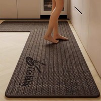 Tapis de cuisine moderne minimaliste en forme de L, lavable, antidérapant, avec support en caoutchouc durable, respectueux de l'environnement, pour évier de cuisine