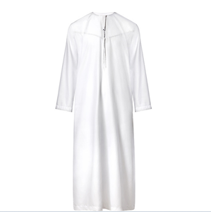 Nouvelle Robe Longue Musulmane pour Hommes 2026, Thobe à Manches Longues, Vêtement Islamique Blanc, Kaftan Dubaï Jubbah pour le Moyen-Orient, Tenue de Prière du Ramadan - Product Image 5