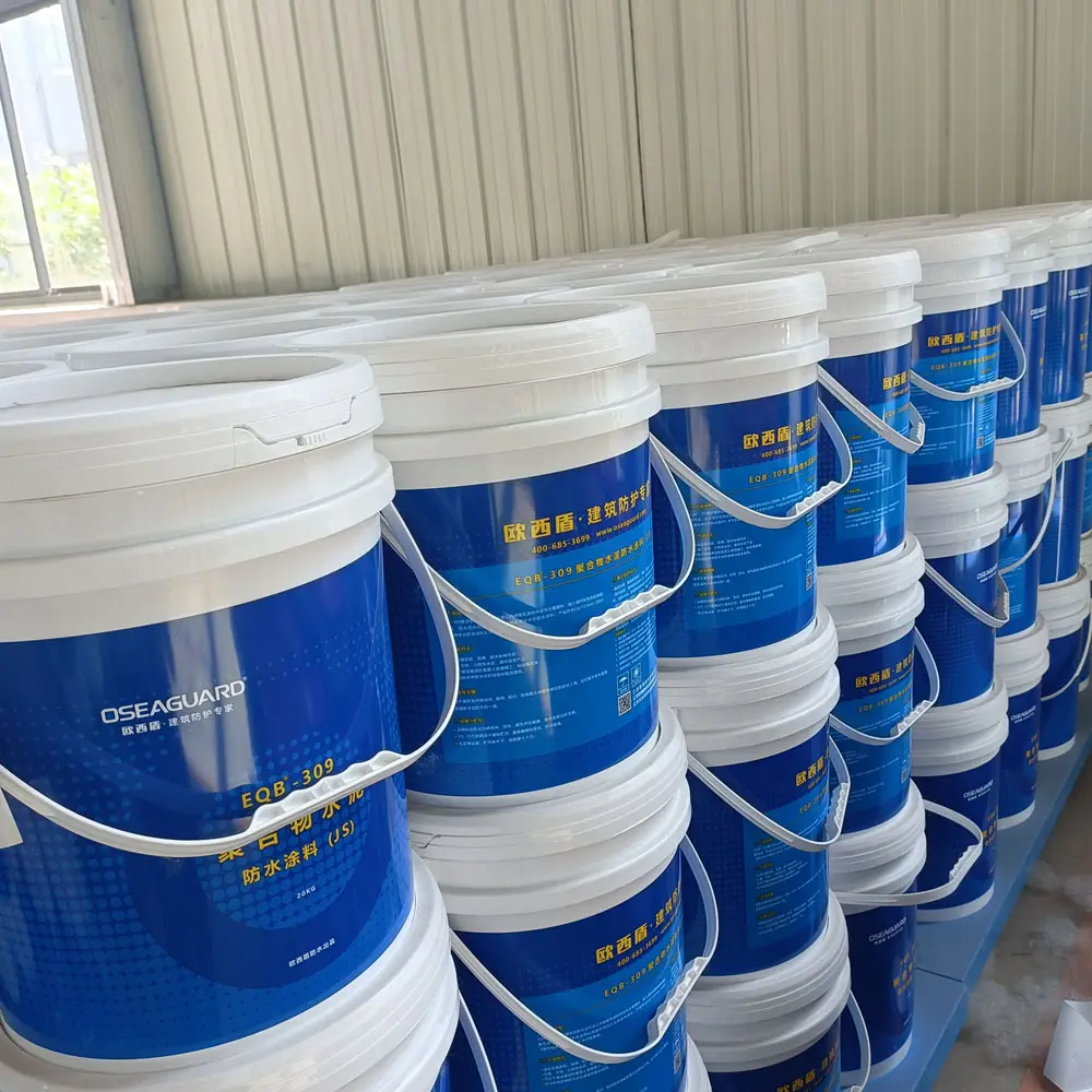 Revestimento impermeável de polímero JS do fabricante Yuantou para materiais de impermeabilização de telhado de concreto premium