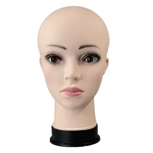 Mannequins Female Wholesale Big Soft Smiling Pin-in Female Mannequin Head For Wigs