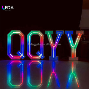 Letras LED 3D con Luz RGB, Cambio de Color, Exhibición Estática, Decoración Independiente para Eventos y Fiestas - Product Image 3
