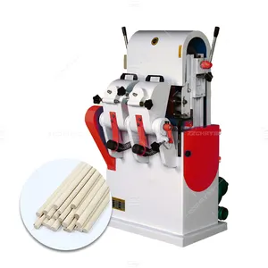Máquina de polir barra redonda de madeira para fazer cabo de vassoura