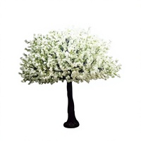 Arbre artificiel à fleurs de cerisier personnalisé de 350 cm de hauteur, tronc en fibre de verre, fleurs en soie, écologique, durable, décoration intérieure
