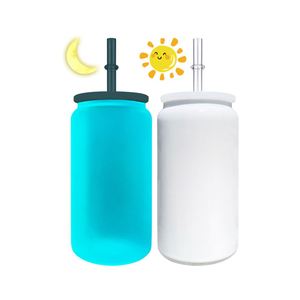 Gobelet en acier inoxydable qui brille dans le noir, 16 oz, avec couvercles - Product Image 2