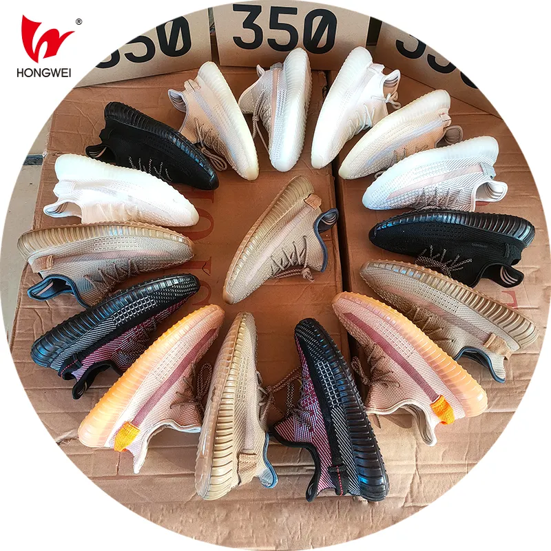 HM-F425 Factory high quality yeezy casual sport shoes men fashion Retro shoes yeezy 350 V2 sneakers Breathable Running Shoes