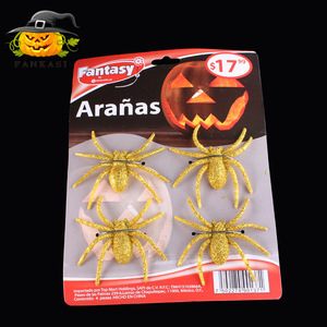 Halloween Creepy <b>Spider</b> Decorations 6 Pack Multicolor <b>Plastic</b> Indoor Props - Product Image 5