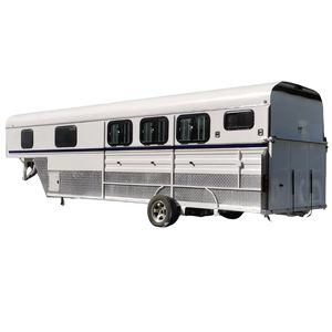 Remorque <span class=keywords><strong>de</strong></span> <span class=keywords><strong>transport</strong></span> <span class=keywords><strong>de</strong></span> <span class=keywords><strong>chevaux</strong></span> <span class=keywords><strong>de</strong></span> style vintage avec logement, remorque à double essieu galvanisée à chaud, personnalisable. - Product Image 4