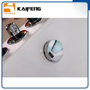 Phong Cách Châu Âu Trong Nhà Hiện Đại Thông Minh Đôi Bồn Tắm Xoáy Nước KF-626 Hình Chữ Nhật Màu Trắng Hydro Massage Tắm Hai Người Với Thác Nước - Product Image 3