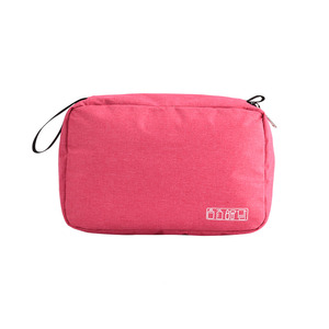 Hanging Fashion Letter Polyester Makeup Pouch Waterproof <strong>Washbag</strong> <strong>Travel</strong> Personal Care Stuff Handle Zipper Closure for Bag - Product Image 5