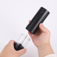 Ensemble de moulins à poivre en acier inoxydable personnalisés, avec capsules interchangeables à une main, moulin à épices électrique professionnel portable USB
