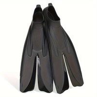 Palmes de plongée transparentes pour adultes, flexibles et confortables, pour la plongée libre, le snorkeling et les sports nautiques