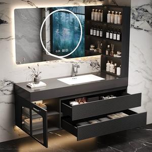 <span class=keywords><strong>Meuble</strong></span> moderne et minimaliste <span class=keywords><strong>de</strong></span> <span class=keywords><strong>salle</strong></span> <span class=keywords><strong>de</strong></span> <span class=keywords><strong>bain</strong></span> en chêne Ensemble <span class=keywords><strong>de</strong></span> lavabos à LED <span class=keywords><strong>Pierre</strong></span> frittée <span class=keywords><strong>Meuble</strong></span> latéral incurvé pour <span class=keywords><strong>salle</strong></span> <span class=keywords><strong>de</strong></span> <span class=keywords><strong>bain</strong></span> - Product Image 5