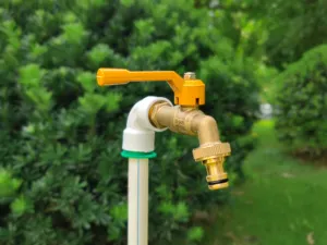 Tmok 16 Bar 1/2"*3/4" Aluminum Handle Reinforced Sealing Brass Garden Faucet Water Tap Bibcock