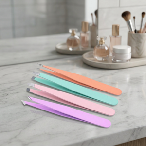 Pinzas de Precisión para Cejas ASAP, Herramienta de Acero Inoxidable para el Cuidado de las Cejas, Pinzas de Precisión para Cejas con Logotipo Personalizado - Product Image 1