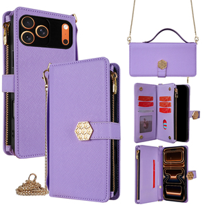 Étui de téléphone en cuir de luxe anti-chute avec porte-cartes magnétique et cordon pour Apple iPhone, Huawei, <span class=keywords><strong>Oppo</strong></span>, Vivo et Xiaomi - Product Image 3