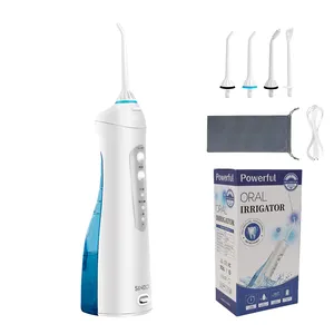 SINBOL irigator Oral tekanan tinggi, Flosser air pembersih gigi profesional untuk gigi dan kawat gigi tanpa kabel pencungkil Jet