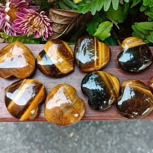 Cristal Curativo de Alta Calidad al por Mayor, Corazón de Piedra de Ojo de Tigre Amarillo Natural para Decoración del Hogar y Regalos - Product Image 3