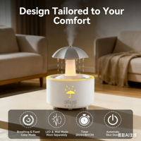 Diffuseur d'arômes intelligent rotatif ODIS en forme de goutte d'eau avec télécommande, LED respirante réglable, humidification sans alcool pour huiles essentielles