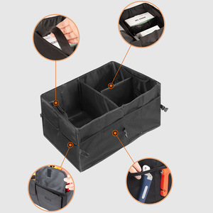 Car <b>Trunk</b> <b>Storage</b> <b>Box</b> 58L Foldable Non Woven Fabric Organizer With Handle For Car Interior Supplies - Product Image 1