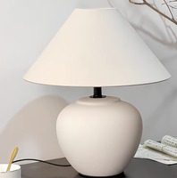 Lampe de table en céramique Wabi-Sabi moderne, lumière ambiante écologique pour salon et chambre à coucher