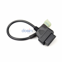 Adaptateur OBD2 compatible avec Honda, câble de diagnostic moto 4 broches vers 16 broches, scanner de diagnostic, câble d'extension OBD