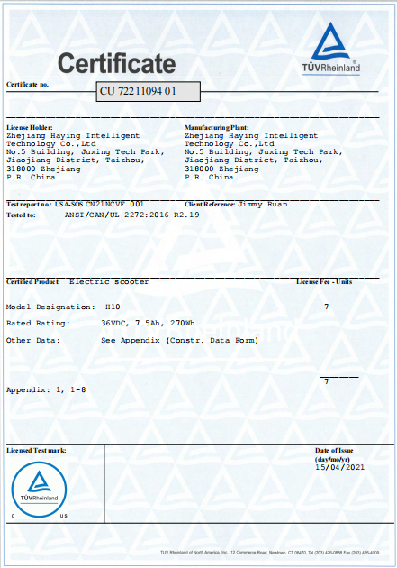 Certification