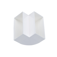 Tuyau plat en PVC personnalisable de haute qualité Conduit d'air rectangulaire en plastique blanc Raccords de ventilation pour système CVC