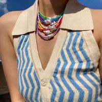Collier de perles en résine pour femmes, bijoux de charme, personnalisé, perles Alien, collier Simple irrégulier, Tripper de station de riz
