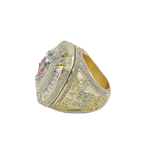 Anello Commemorativo Super Bowl Tampa Bay Buccaneers con Coperchio Ribaltabile, Gioiello da Collezione per Fan, Premio MVP Brady - Product Image 3