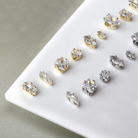 Breloques en zircon pour accessoires de décoration d'ongles, breloques de luxe en diamant pour ongles, strass