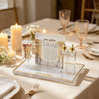 Boîte à allumettes Judaica de luxe en Lucite, personnalisée en usine, avec logo personnalisé, en acrylique, pour Shabbat et les fêtes