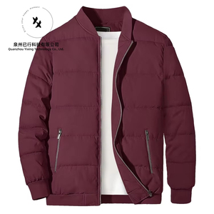 Blouson matelassé pour homme de haute qualité, veste bomber doublée, fermeture éclair intégrale, <span class=keywords><strong>manteau</strong></span> décontracté, veste en polyéthylène, coupe-vent épais, vêtements d'extérieur pour l'hiver - Product Image 4